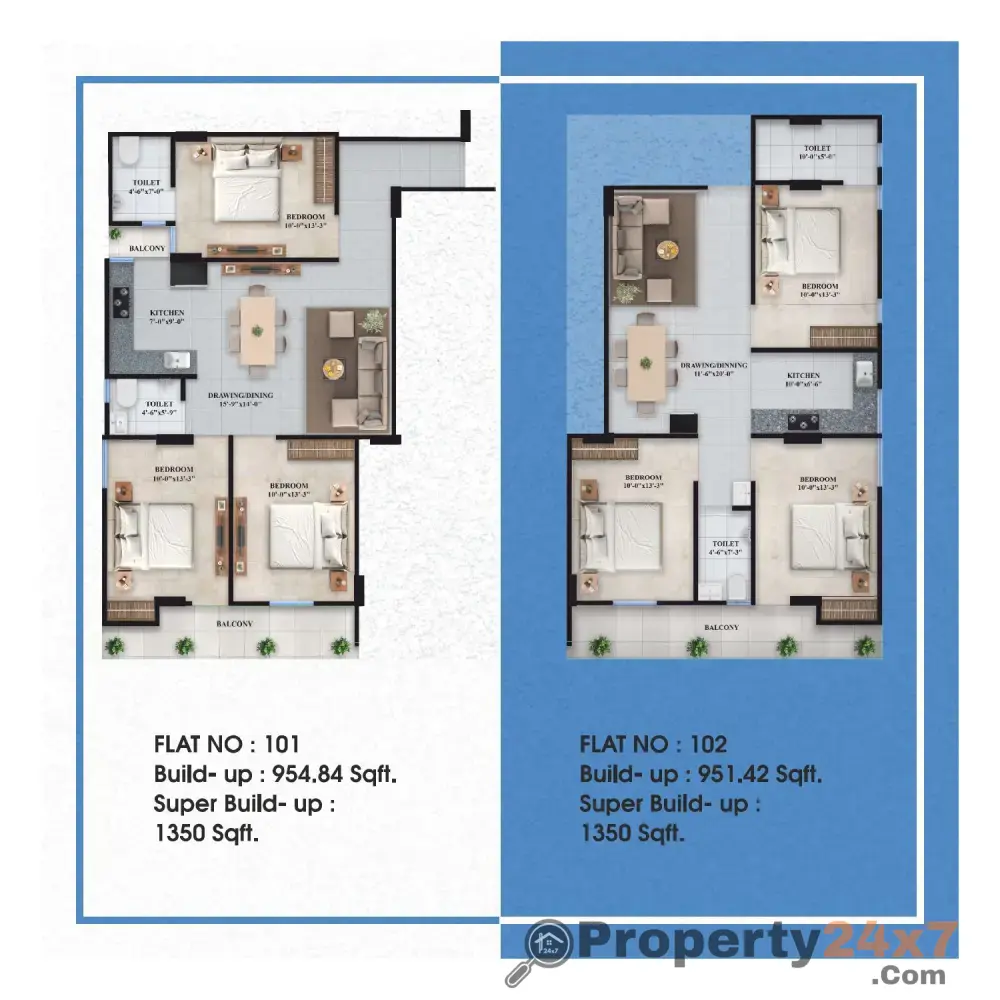 Budget Friendly 3BHK & 4BHK Apartments in Mansarovar Extension, Jaipur